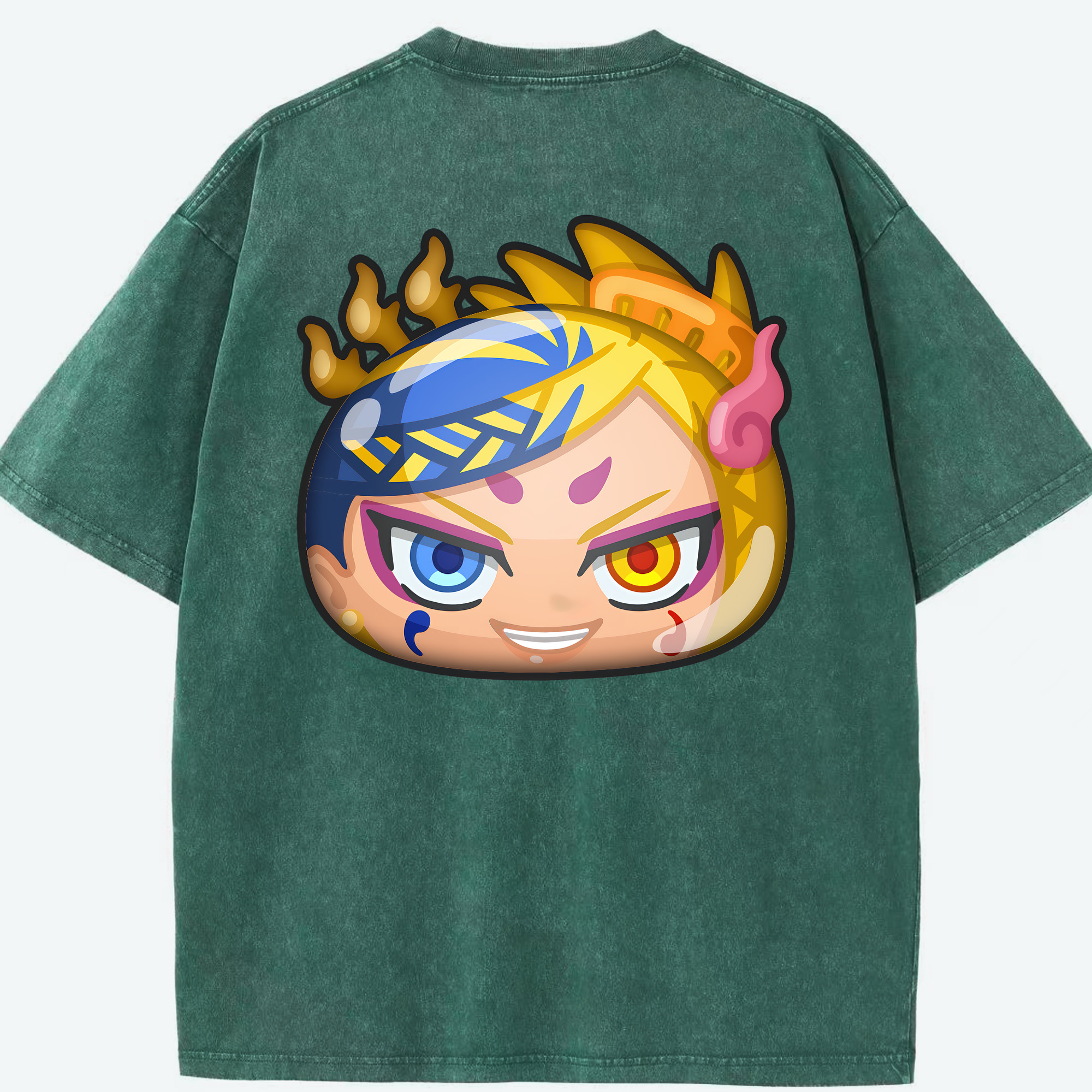 （画像用） 妖怪ウォッチ Yo-kai Watch 綿100% ヴィンテージ風 半袖Tシャツ（背面プリント）